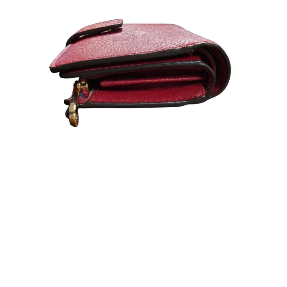 Michael Kors Jet Set Bifold Wallet Zippered Coin Leather Excellent Condition
